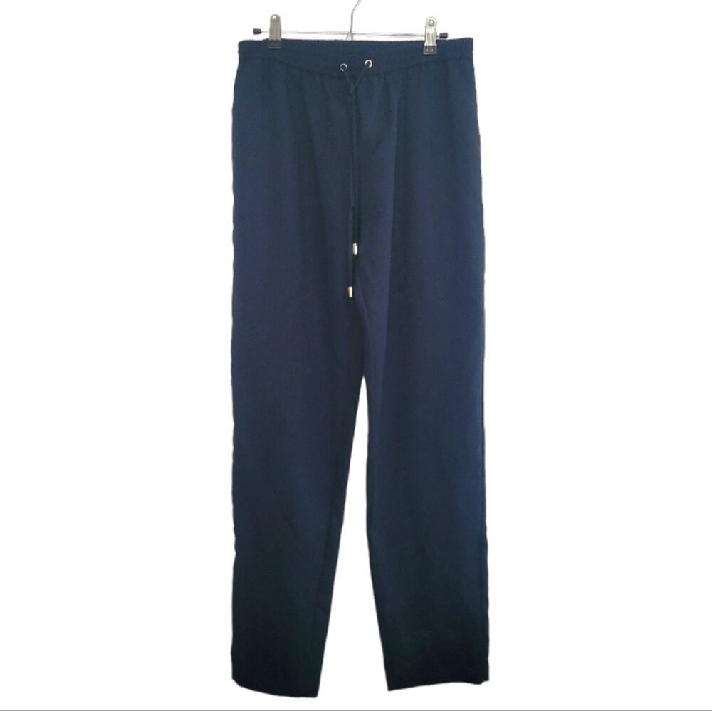Michael Kors navy track pants, size medium, pull on drawstring waist